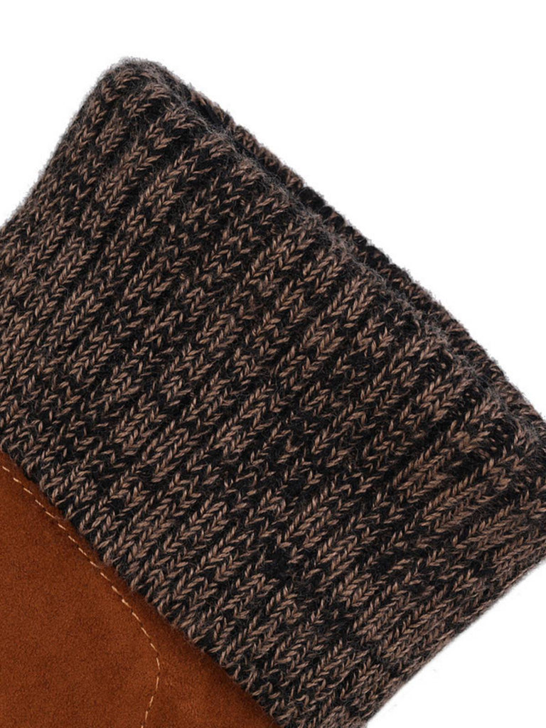 Retro Kurze plüschige solide warme Stiefel