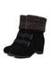Retro Kurze plüschige solide warme Stiefel