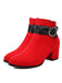 RETRO KURZE PLÜSCH-FESTE WARMSTIEFEL