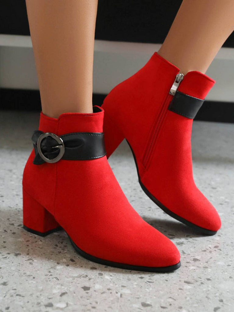 RETRO KURZE PLÜSCH-FESTE WARMSTIEFEL
