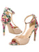 Retro 1950s Fisch Mund High Heels Schuhe