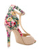 Retro 1950s Fisch Mund High Heels Schuhe