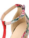 Retro 1950s Fisch Mund High Heels Schuhe