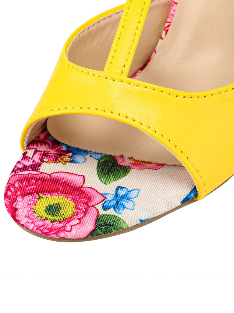 Retro 1950s Fisch Mund High Heels Schuhe