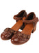 Hochhackige Vintage Sandalen Aus Leder
