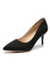 Feste Farbe Wildleder Dünne Absätze Pumps