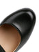 Solide runde Spitze mit klobigen High Heels