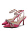 Spitze Zehe Schleife Knoten Strass High Heels