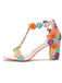Perlenblume  Handgestickt Hochhackige Sandalen