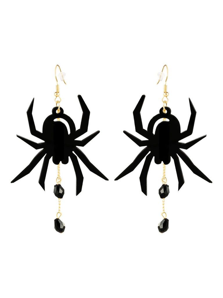 Halloween Schwarze Spinne Baumeln Ohrringe
