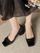 Quadratische Zehe Bowknot Spleißen High Heel Schuhe