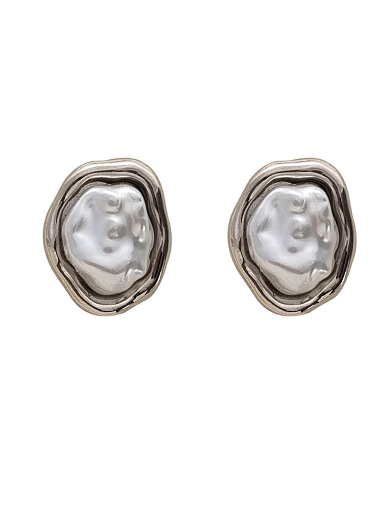 Vintage Unregelmäßige Perlenohrringe