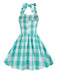 Kinder Party 1950s Plaid Halter Swing Mädchen Kleid