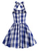 Kinder Party 1950s Plaid Halter Swing Mädchen Kleid