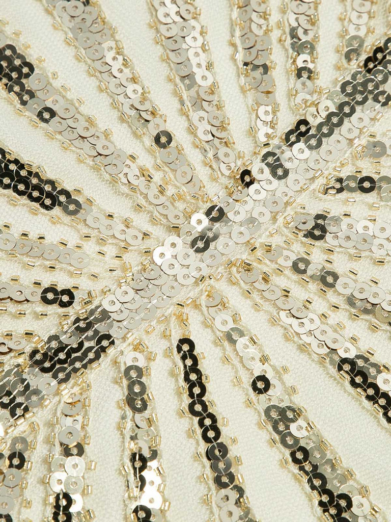 1920ER PAILLETTEN ART DECO MAXIKLEID