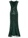 1920ER PAILLETTEN ART DECO MAXIKLEID