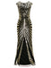 1920ER JAHRE PAILLETTEN ART DECO MAXIKLEID