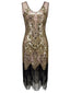 Rosa 1920ER BLUMEN PAILLETTEN FLAPPER KLEID