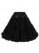 Schwarz 1950er Rüsche Petticoat Unterrock