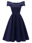 1950ER SOLIDE SPITZE SWING KLEID