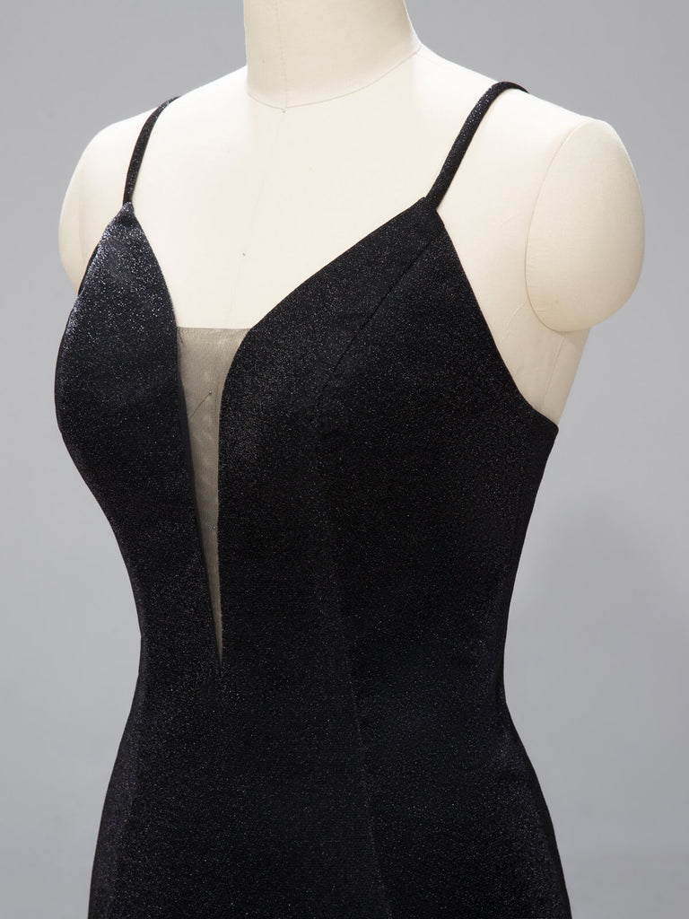 SPAGHETTI TRÄGER BRAUTJUNGFER MAXI KLEID