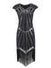 1920ER PAILLETTEN FRANSEN FLAPPER KLEID