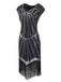 1920ER PAILLETTEN FRANSEN FLAPPER KLEID