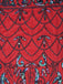 WEINROT 1920ER VINTAGE FRANSEN FLAPPER KLEID