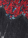 WEINROT 1920ER VINTAGE FRANSEN FLAPPER KLEID