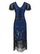 WEINROT 1920ER VINTAGE FRANSEN FLAPPER KLEID