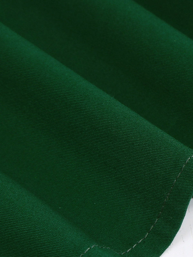 Weinrot 1950ER HOHE TAILLE V-AUSSCHNITT SWING KLEID