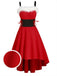 1950ER HILO HOHE TAILLE SPAGHETTI KLEID