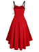 1950ER HILO HOHE TAILLE SPAGHETTI KLEID