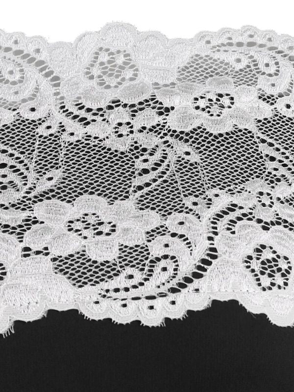1950ER SCHULTERFREI SPITZE HALBE ÄRMEL KLEID