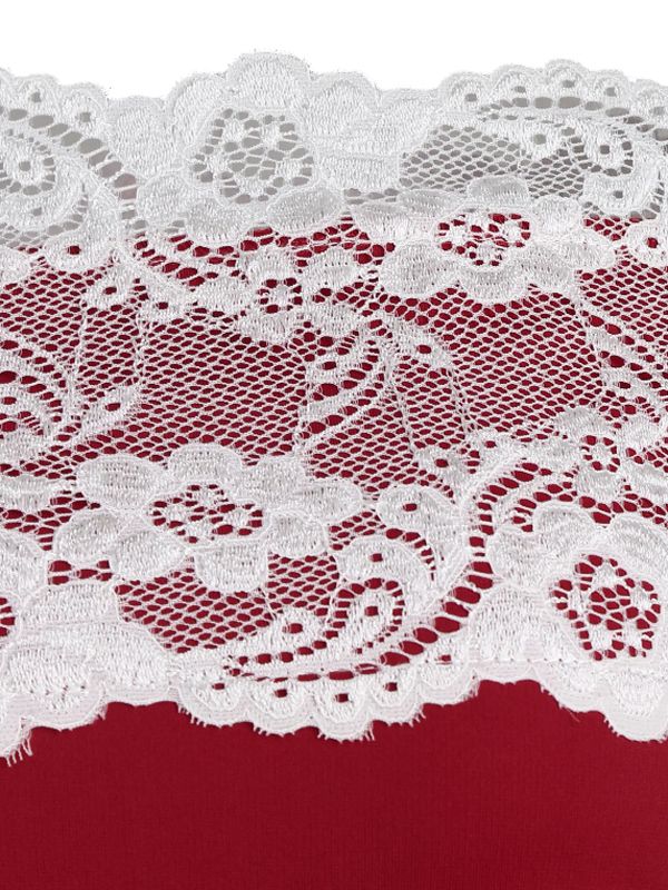 1950ER SCHULTERFREI SPITZE HALBE ÄRMEL KLEID