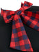 1950ER PLAID BOW PATCHWORK SWING KLEID