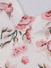 1950ER BLUMEN KURZ ÄRMEL V-AUSSCHNITT SWING KLEID