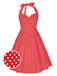 1950ER DOT NECKHOLDER ROCKABILLY SWING KLEID
