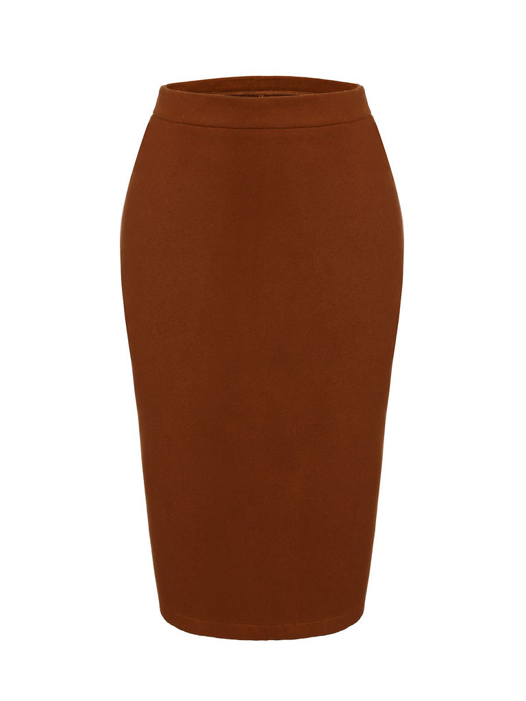 2PCS VINTAGE LANGE ÄRMEL PENCIL KLEID