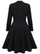 1950ER PATCHWORK BOW PLAID SWING KLEID