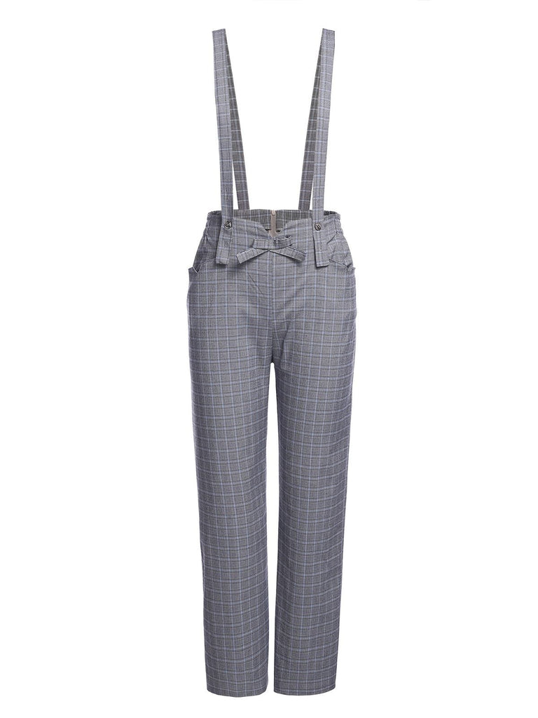 2PCS APRIKOSE SOLIDE BLUSE & GRAUE HOSE
