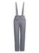 2PCS APRIKOSE SOLIDE BLUSE & GRAUE HOSE