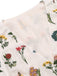WEISS BLUMEN V-AUSSCHNIT TOPS