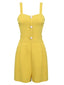 GELB 1950ER SPAGHETTI ROMPER