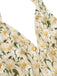 [Vorverkauf] Grün 1950er Blumen Halter Schnürung Vintage Romper