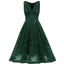 1950ER SPITZE BLUMEN SWING KLEID