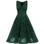 Rosa 1950ER SPITZE BLUMEN SWING KLEID