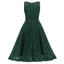 1950ER SPITZE BLUMEN SWING KLEID