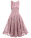 1950ER SPITZE BLUMEN SWING KLEID