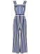 1950ER BLAU STRIPED JUMPSUIT